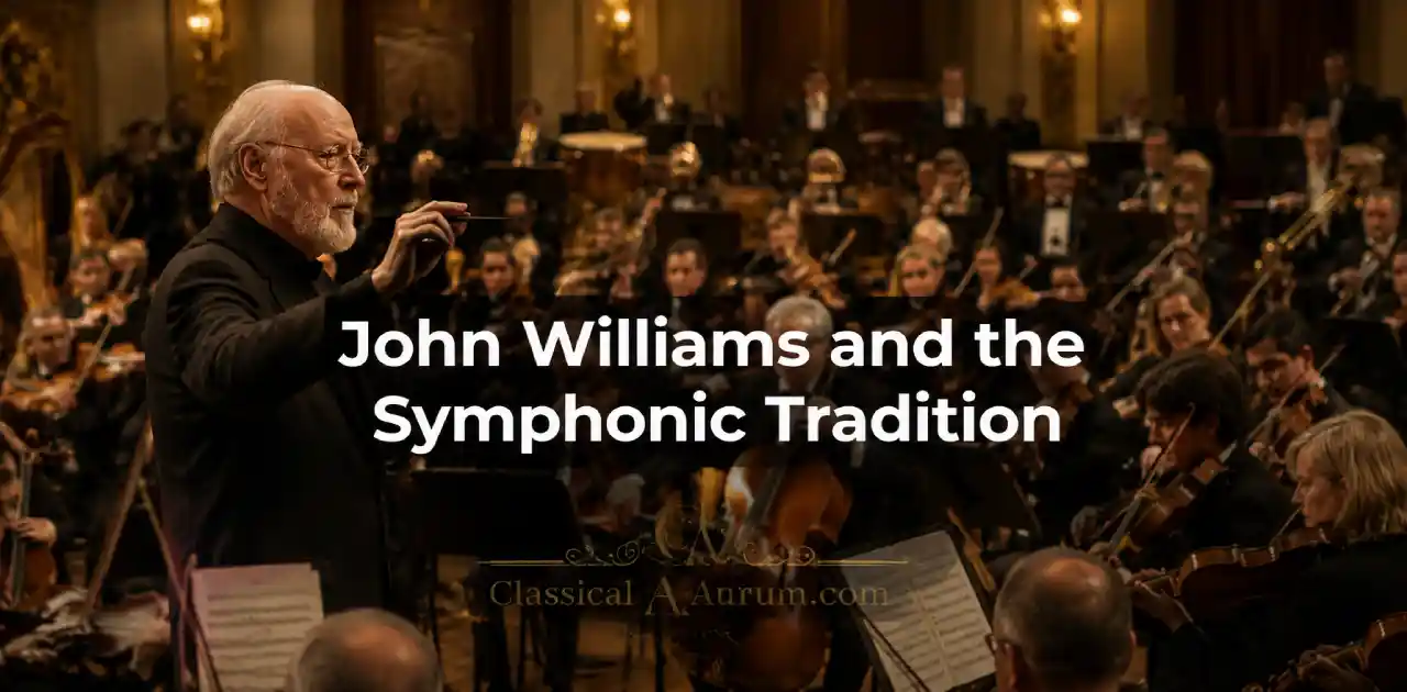 John Williams Conducting a Symphony Orchestra